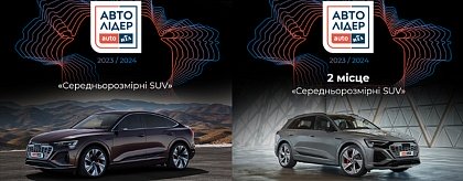 Audi Q8 Sportback e-tron та Audi Q8 e-tron стали лідерами в номінації "Середньорозмірні SUV 2023-2024"